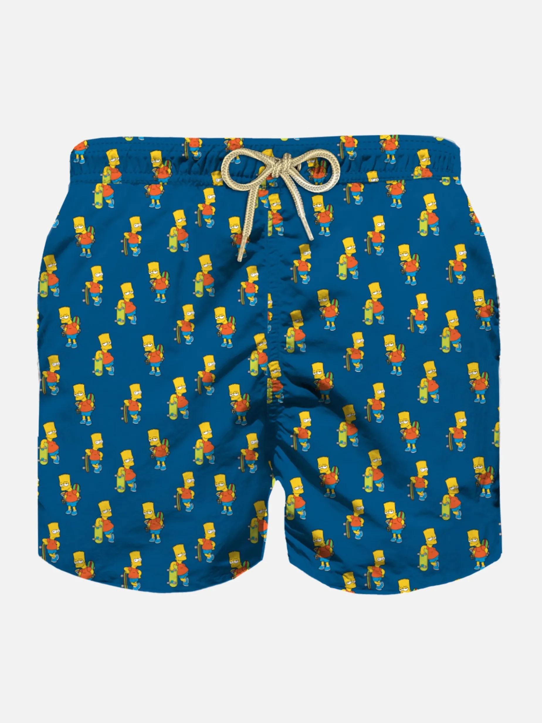 Badeshorts für Jungen aus leichtem Stoff mit Skater-Bart-Aufdruck | DIE SIMPSONS-SONDERAUSGABE