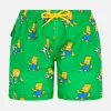 Badeshorts für Jungen aus leichtem Stoff Jean Lighting mit Bart-Aufdruck | DIE SIMPSON-SONDERAUSGABE