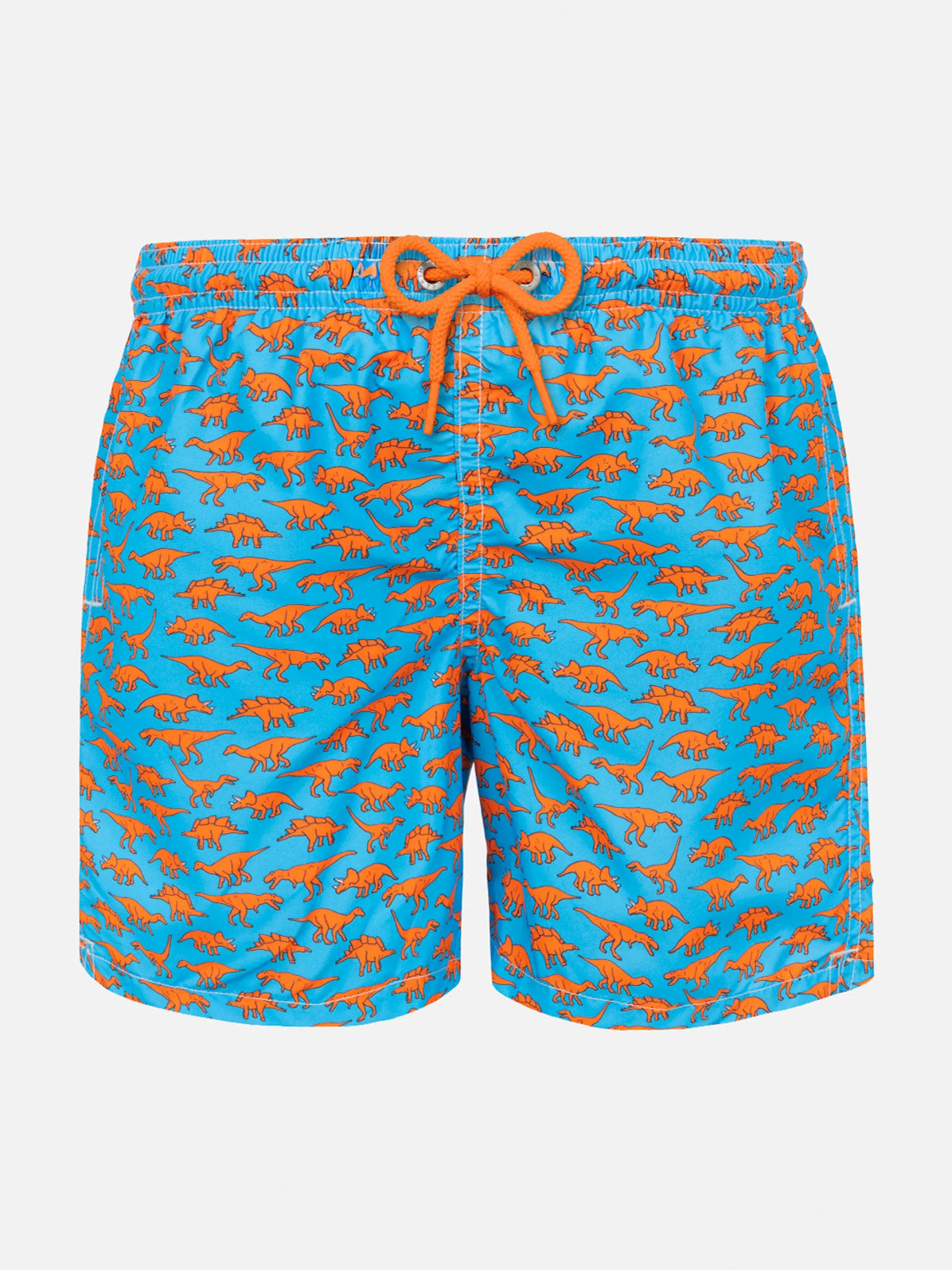 Badeshorts für Jungen aus leichtem Stoff mit Dinosaurier-Print
