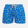 Badeshorts für Jungen aus leichtem Stoff von Jean Lighting mit Hundeaufdruck