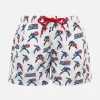 Badeshorts für Jungen aus leichtem Stoff von Jean Lighting mit „Captain America“-Aufdruck | MARVEL-SONDERAUSGABE