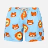 Badeshorts für Jungen aus leichtem Stoff von Jean Lighting mit Löwen-Print