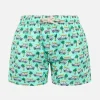 Badeshorts für Jungen aus leichtem Stoff Jean Lighting mit Panda-Aufdruck | PANDA-SONDERAUSGABE