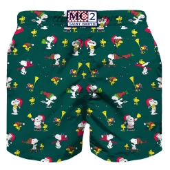 Badeshorts für Jungen aus leichtem Stoff mit weihnachtlichem Snoopy-Aufdruck | SNOOPY – PEANUTS™ SONDEREDITION