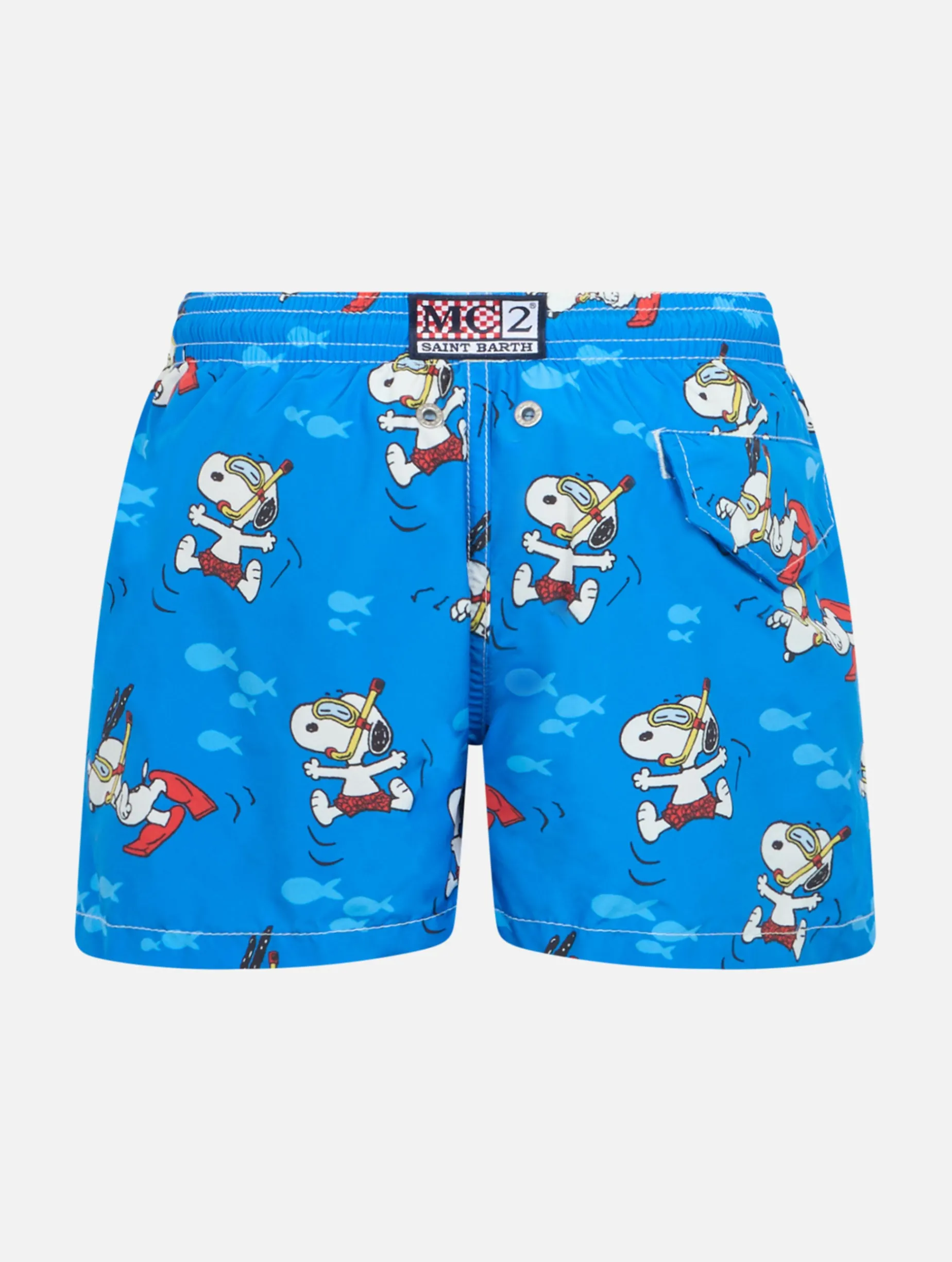 Badeshorts für Jungen aus leichtem Stoff von Jean Lighting mit Snoopy-Aufdruck | SNOOPY PEANUTS