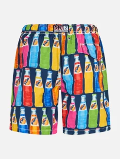 Badeshorts für Jungen aus leichtem Stoff Jean Lighting mit Popcorn-Print