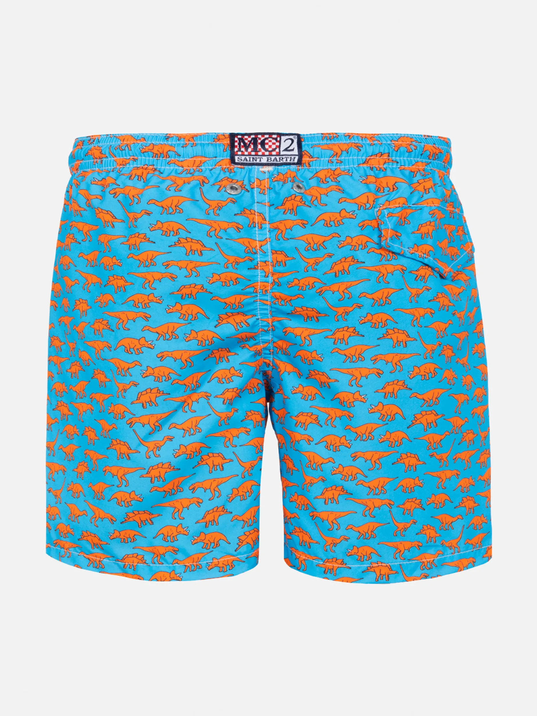 Badeshorts für Jungen aus leichtem Stoff mit Dinosaurier-Print