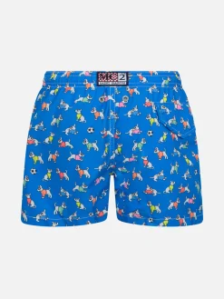 Badeshorts für Jungen aus leichtem Stoff von Jean Lighting mit Hundeaufdruck