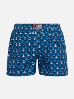 Badeshorts für Jungen aus leichtem Stoff von Jean Lighting mit Anker-Print
