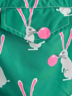 Badeshorts für Jungen aus leichtem Stoff mit Big-Babol-Kaninchen-Print | GROSSE BABOL-SONDERAUSGABE