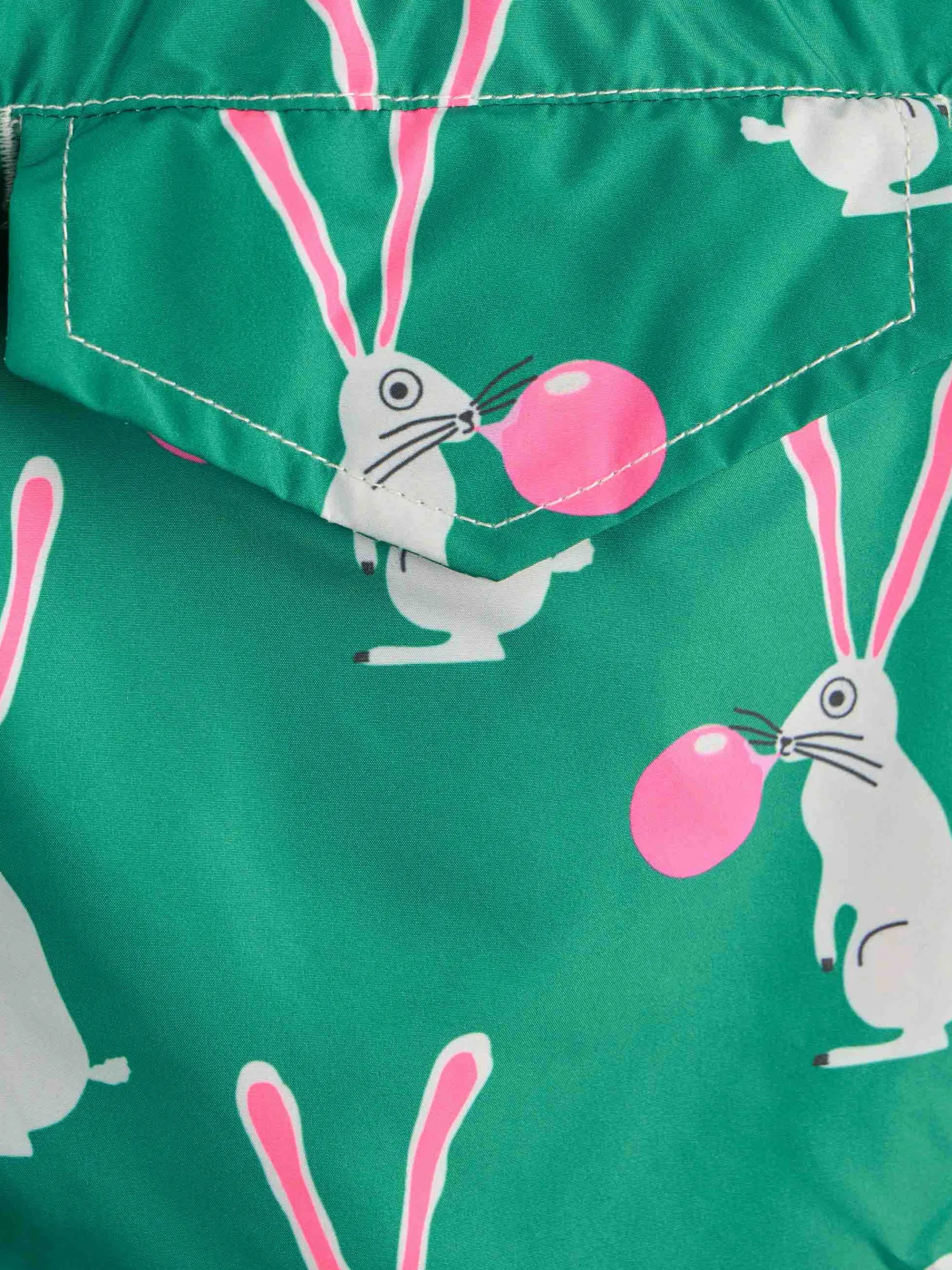 Badeshorts für Jungen aus leichtem Stoff mit Big-Babol-Kaninchen-Print | GROSSE BABOL-SONDERAUSGABE