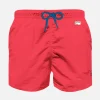 Badeshorts für Jungen in Neonrot | PANTONE® SONDERAUSGABE