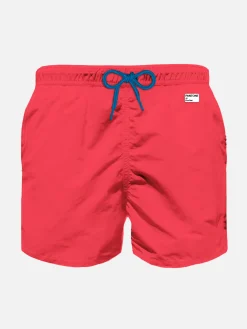 Badeshorts für Jungen in Neonrot | PANTONE® SONDERAUSGABE