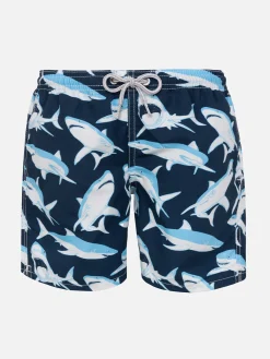 Badeshorts für Jungen mit Haifischmuster
