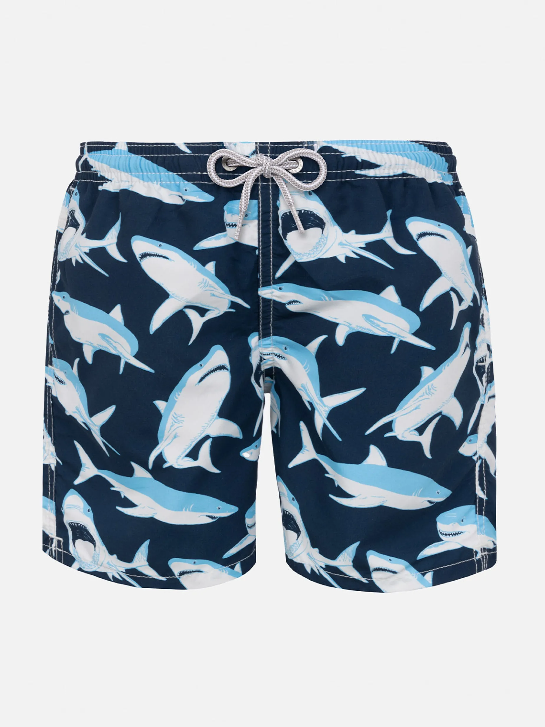 Badeshorts für Jungen mit Haifischmuster