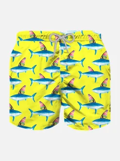 Badeshorts für Jungen mit Hai-Print