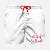 Badeshorts für Jungen mit „Wolf of St. Barth“-Stickerei