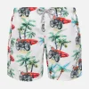 Badeshorts für Jungen mit Surfer-Print von Saint Barth