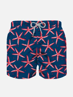 Badeshorts für Jungen mit Seestern-Print