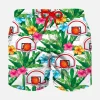 Badeshorts für Jungen mit Korbaufdruck