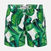 Badeshorts für Jungen mit Bananenblätter-Print