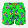Badeshorts für Jungen mit mehrfarbigem Reiter-T-Rex