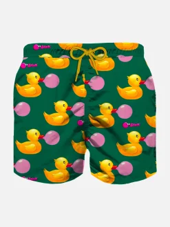 Badeshorts für Jungen mit Enten- und Big-Babol-Aufdruck | GROSSE BABOL® SONDEREDITION