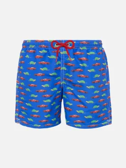 Badeshorts für Jungen mit Schildkröten- und Autoaufdruck