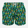 Badeshorts für Jungen mit Fußballaufdruck