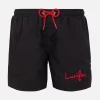 Badeshorts für Jungen mit Lucifer-Stickerei