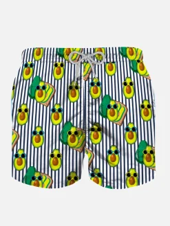 Badeshorts für Jungen mit Avocado-Toast-Aufdruck
