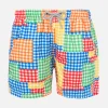 Badeshorts für Jungen mit Gingham-Print
