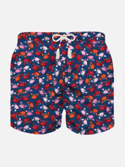 Badeshorts für Jungen mit Krabbenprint