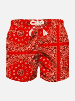 Badeshorts für Jungen mit Bandana-Print