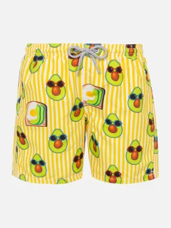Badeshorts für Jungen mit Avocado-Print