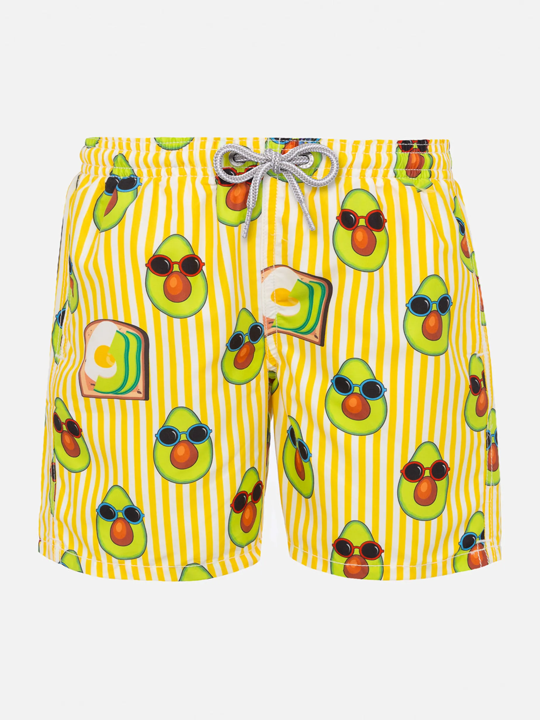 Badeshorts für Jungen mit Avocado-Print