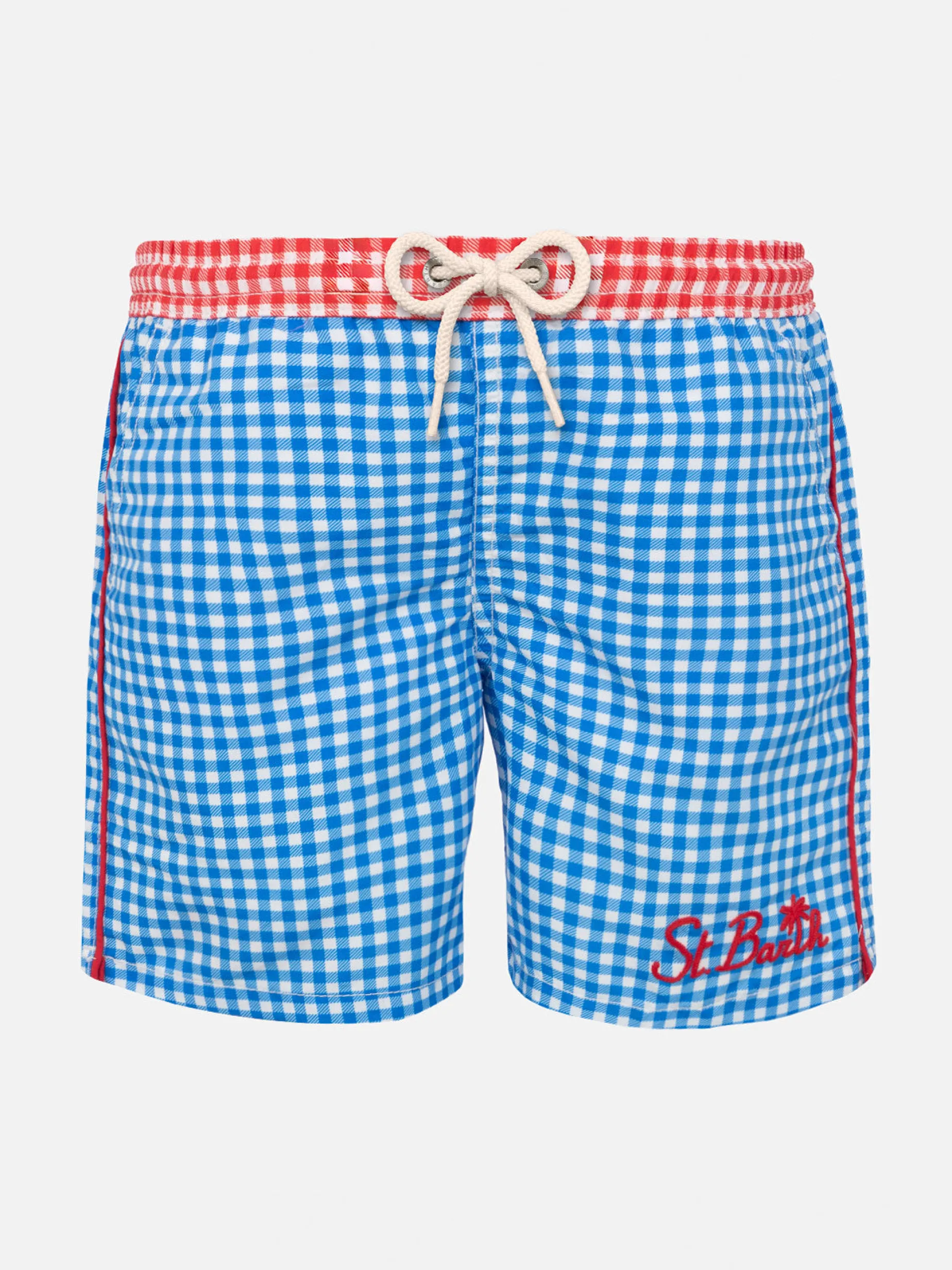 Badeshorts für Jungen mit Gingham-Print