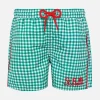 Badeshorts für Jungen mit Gingham-Print