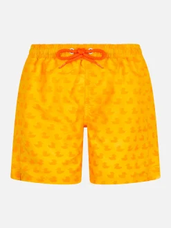 Badeshorts für Jungen mit temperaturreaktivem Aufdruck – Ducky-Aufdruck