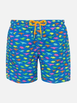 Badeshorts für Jungen mit mehrfarbigem Dinosaurier-Print