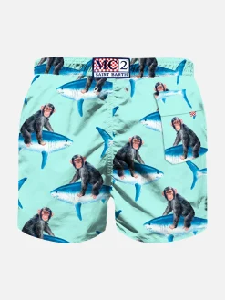 Badeshorts für Jungen mit Affenreiten