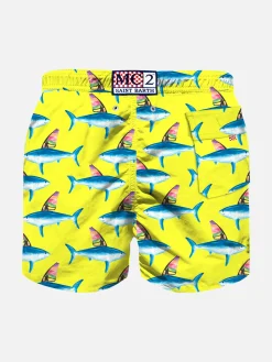 Badeshorts für Jungen mit Hai-Print