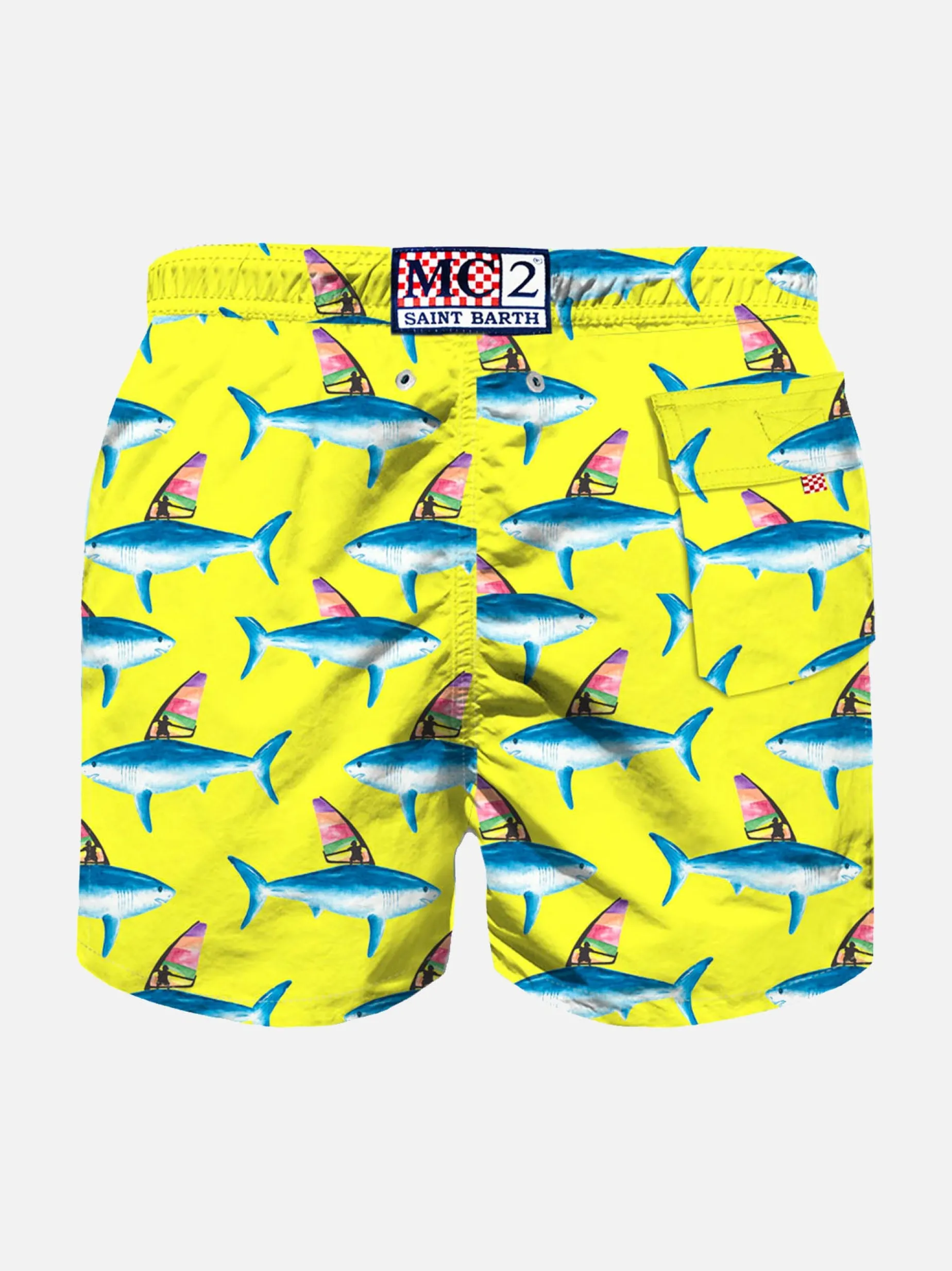 Badeshorts für Jungen mit Hai-Print