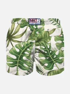 Badeshorts für Jungen mit tropischem Aufdruck