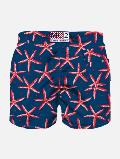 Badeshorts für Jungen mit Seestern-Print