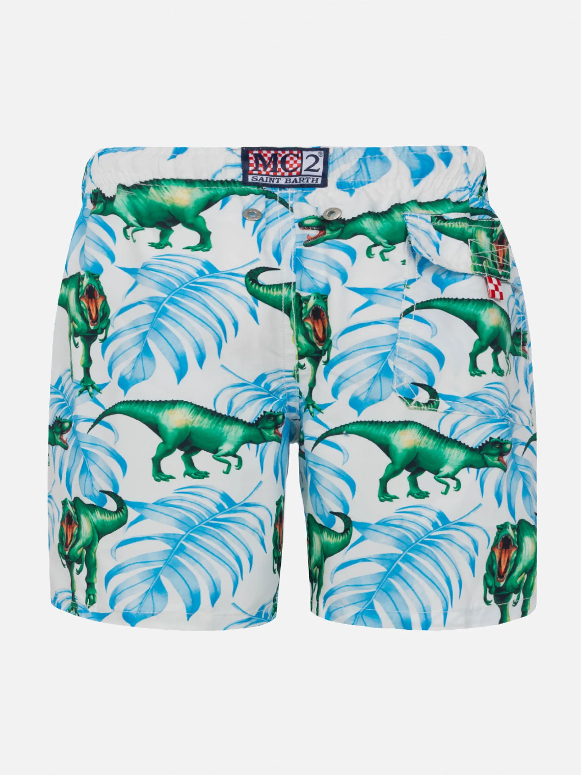 Badeshorts für Jungen mit T-Rex-Aufdruck