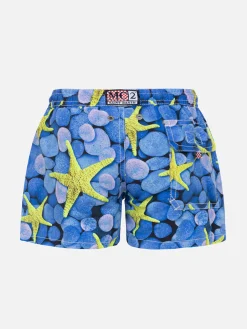 Badeshorts für Jungen mit Seestern-Print
