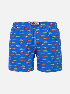 Badeshorts für Jungen mit Schildkröten- und Autoaufdruck