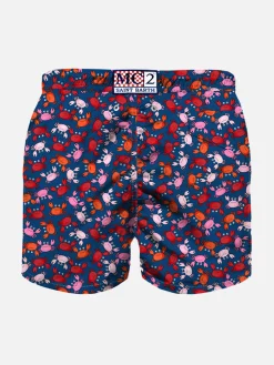 Badeshorts für Jungen mit Krabbenprint