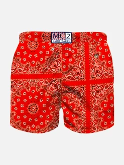 Badeshorts für Jungen mit Bandana-Print